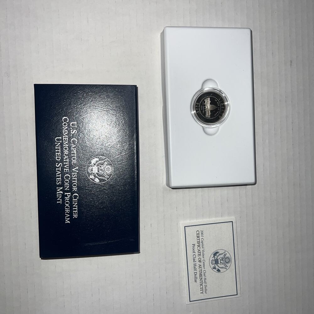 2001 US Capitol Visitor Center Clad Half Dollar Uncirculated COA